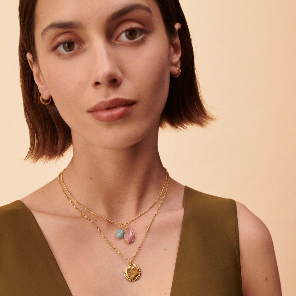 Mid-length necklace TALISMANS - Golden - All jewellery  | Agatha