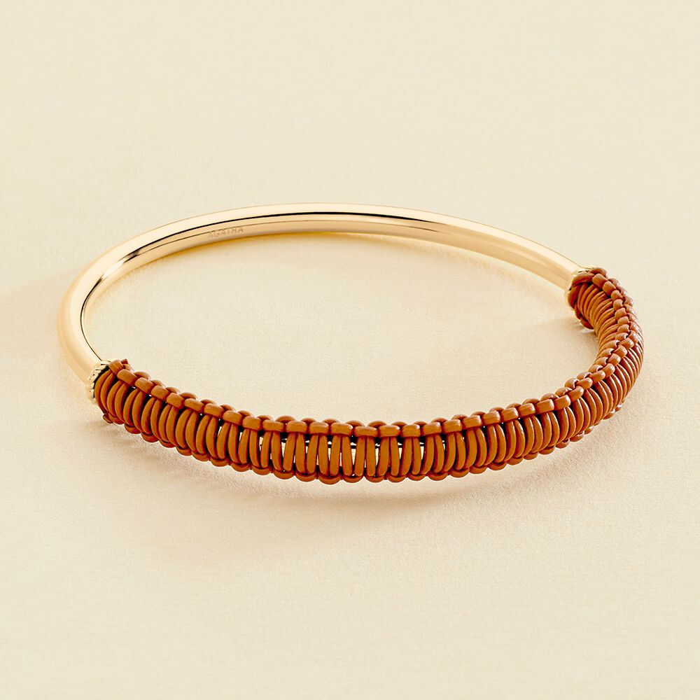 Bangle TWIGGY - gold / camel - All jewellery  | Agatha