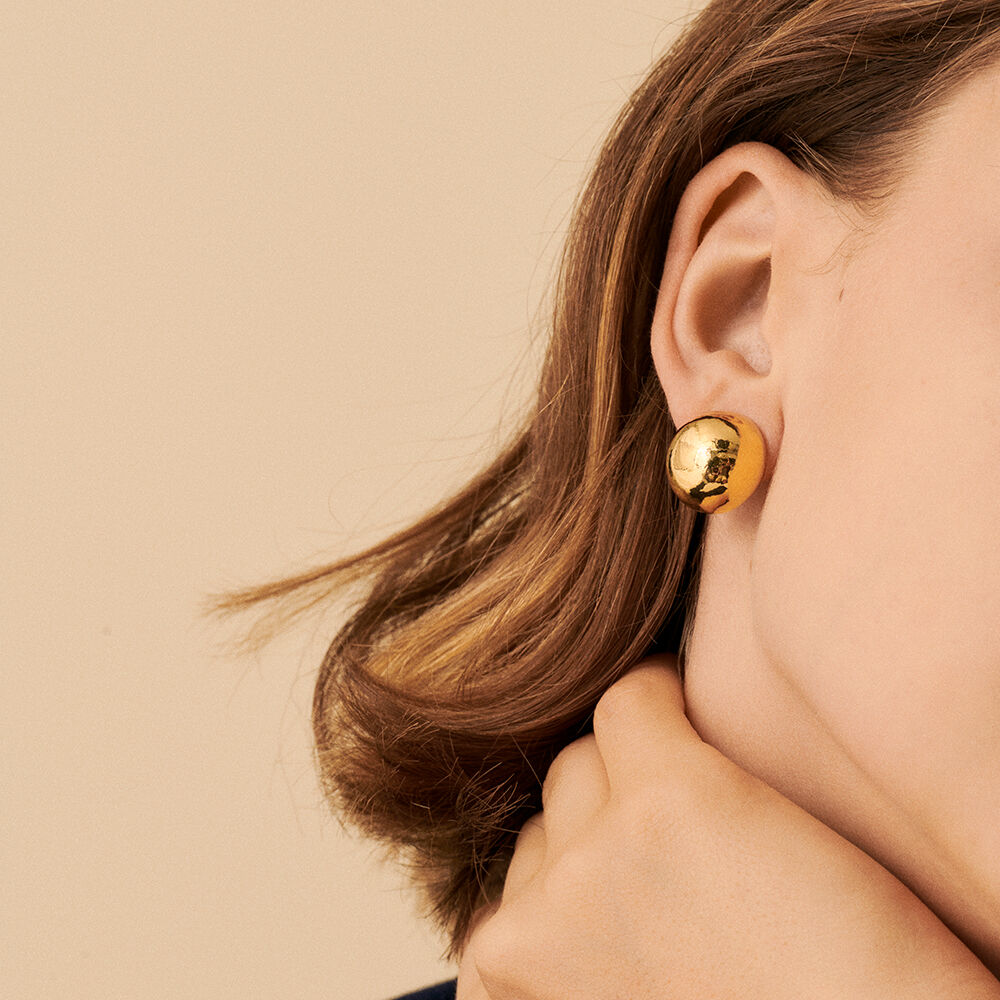 Clip earrings ODETTE - Golden - All jewellery  | Agatha